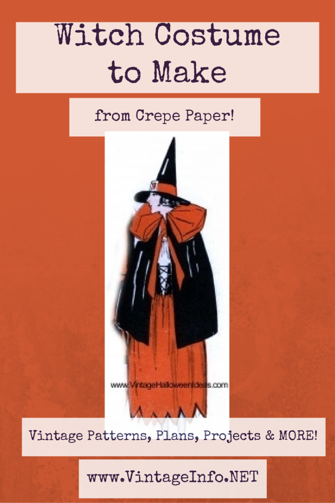 Witch Costume to Make http://vintageinfo.net/homemade-witch-costume/