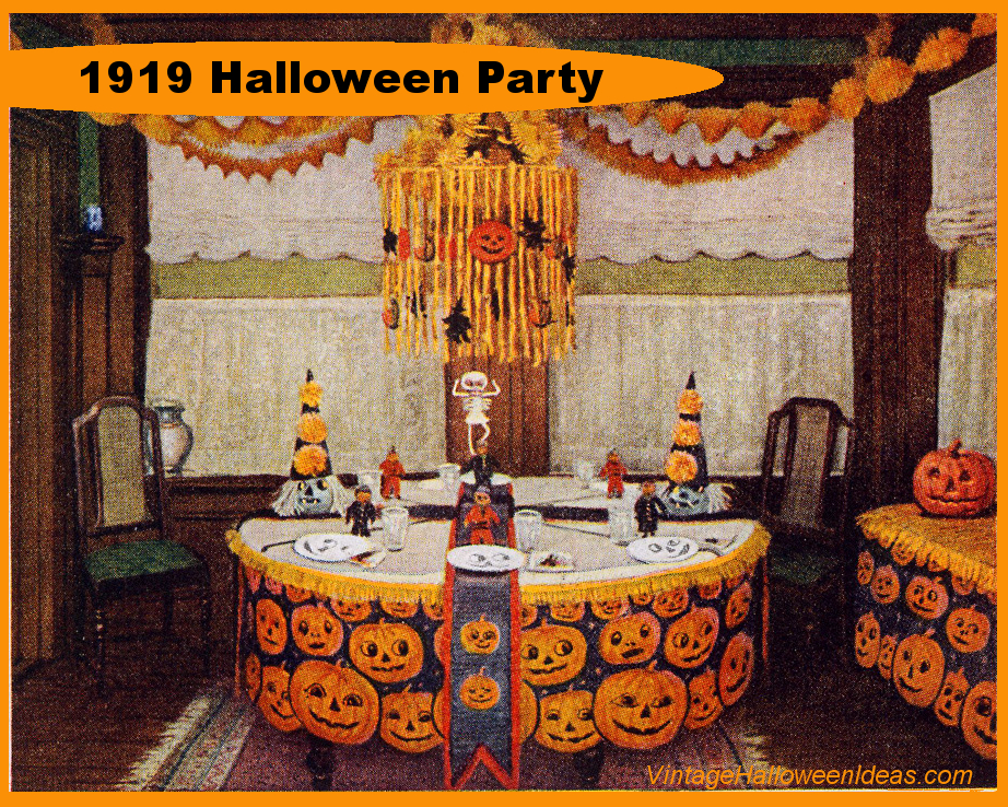 Vintage Halloween Decorating Ideas from 1919 found at www.VintageInfo.net